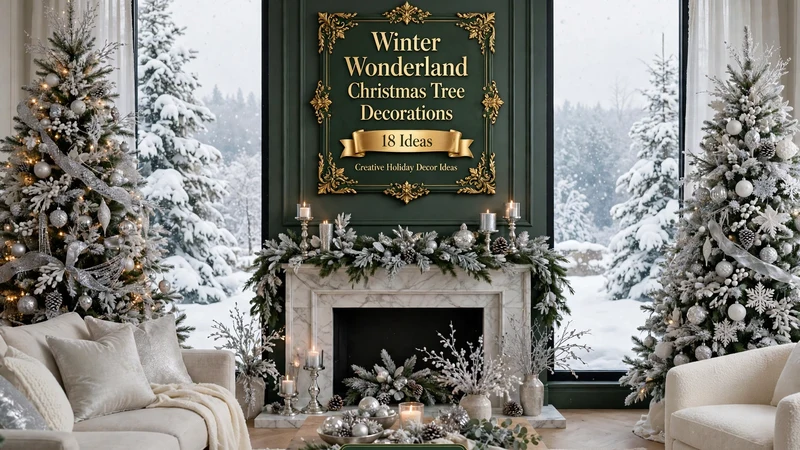 Winter Wonderland Christmas Tree Decorations - 18 Creative Holiday Decor Ideas